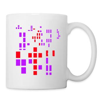 Pixel a Pixelworld Abstract City Kypto Style - Mug - white - Right