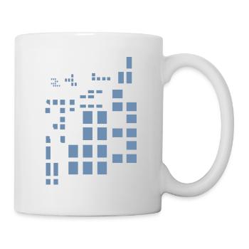 Pixel Pixelworld Abstract City Kypto Style Pattern - Mug - white - Right