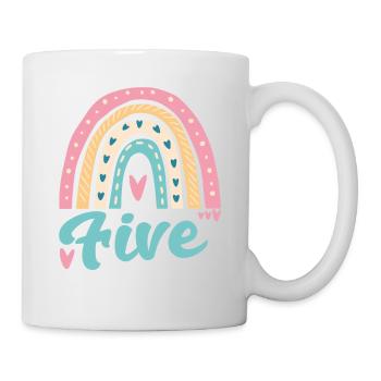 Children's birthday 5 years old fifth birthday - Mug - white - Right