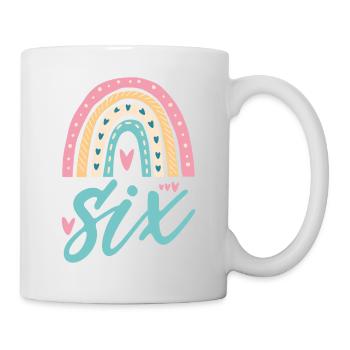 Children's birthday 6 years old sixth birthday - Mug - white - Right