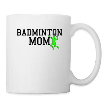 badminton mom - Tasse - Weiß - Rechts