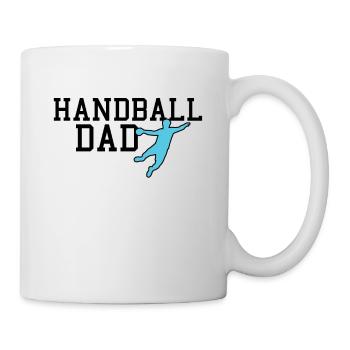 papa handball - Mug blanc - blanc - Droite