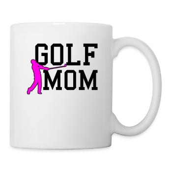 golf mom - Tasse - Weiß - Rechts