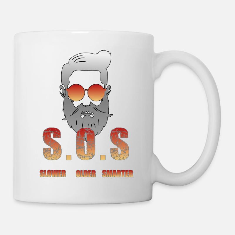 Best Smart Oldie - Tasse - Weiß