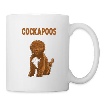 Cockapoo Anatomie witziges Hundehalter Hunde - Tasse - Weiß - Rechts