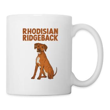 Rhodesian Ridgeback Anatomie Hundehalter Gassi - Tasse - Weiß - Rechts
