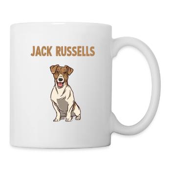 Fox Terrier Petting Guide Hundehalter jack Russell - Tasse - Weiß - Rechts
