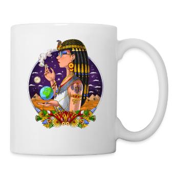 Ancienne reine égyptienne Cléopâtre - Mug blanc - blanc - Droite