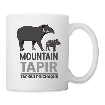 Mountain Tapir Animal Motif Tapir Family - Mug - white - Right