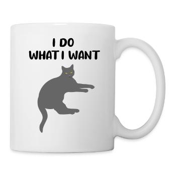 Cat Cheeky Kitten Funny Saying Gift - Mug - white - Right