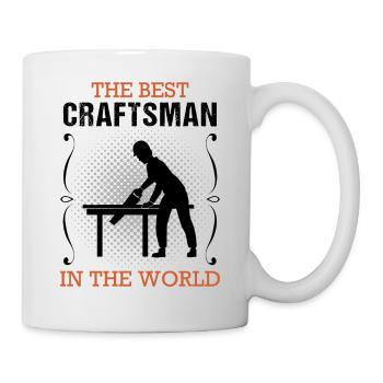 Handwerker Handwerk Beruf Ausbildung Geschenk - Tasse - Weiß - Rechts