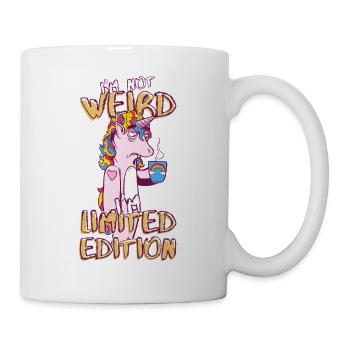 Cartoon Unicorn with Coffee Cup - Limited Edition - Mug - white - Right