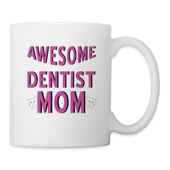 Voici à quoi ressemble une maman dentiste géniale - Mug blanc - blanc - Droite