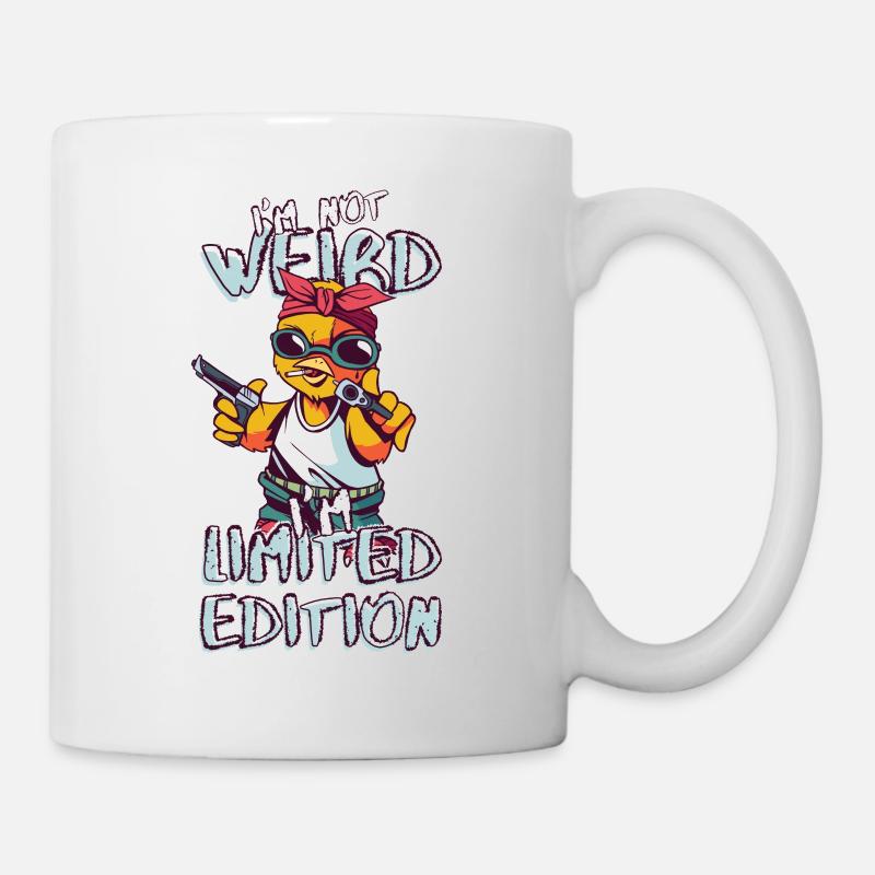 Cooles Cartoon Küken - Limited Edition - Spruch - Tasse - Weiß