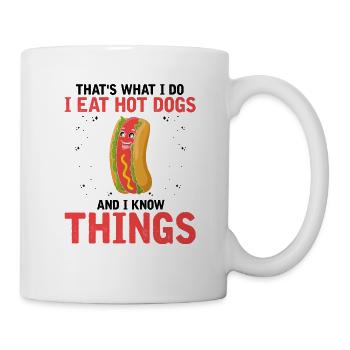 Hot Dog Love et Scientist Sausage Hot dog - Mug blanc - blanc - Droite
