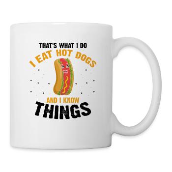 Hot Dog Love et Scientist Sausage Hot dog - Mug blanc - blanc - Droite