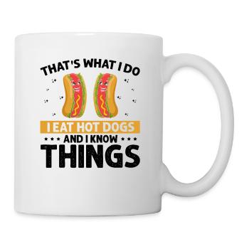 Hot Dog Love et Scientist Sausage Hot dog - Mug blanc - blanc - Droite