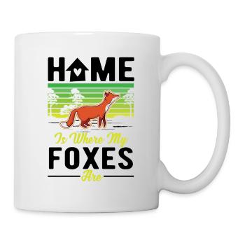 Home is where my Foxes are Fuchs - Mug - white - Right