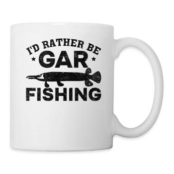 Garfish Garfishing I'd rather be Gar Fishing - Mug - white - Right