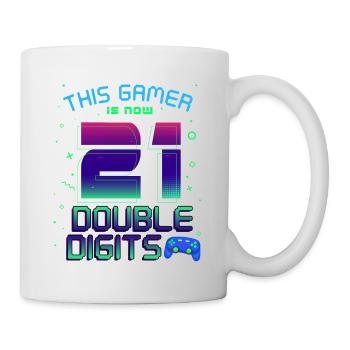 This Gamer Is Now 21 Double Digit 21. - Mug - white - Right