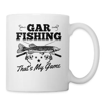 Gar Fishing This is my game Garfishing Garfish - Mug - white - Right