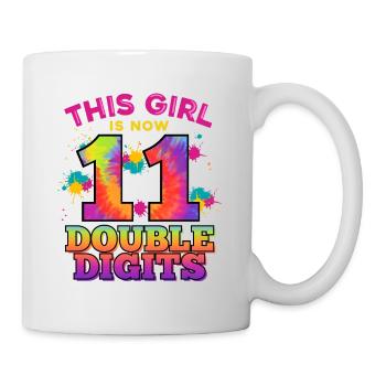 Dieses Mädchen Ist Jetzt 11 Double Digits 11. - Tasse - Weiß - Rechts
