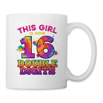 Dieses Mädchen Ist Jetzt 16 Double Digits 16. - Tasse - Weiß - Rechts
