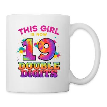 This girl is now 19 double digit 19. - Mug - white - Right