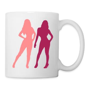 Sexy 2 Frauen - Tasse - Weiß - Rechts
