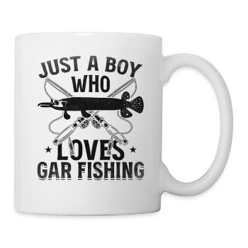 Nur ein Junge, der Gar Fishing Garfish Fishing - Tasse - Weiß - Rechts