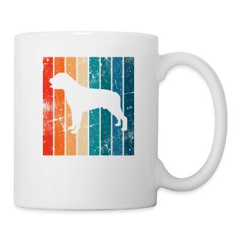 Rottweiler dog lover Retro vintage Gift idea - Tasse - Weiß - Rechts