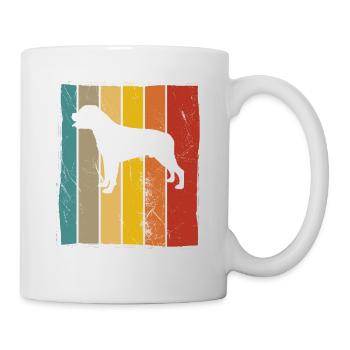 Rottweiler dog lover Retro vintage Gift idea - Tasse - Weiß - Rechts
