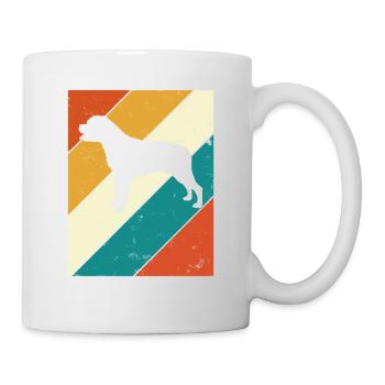 Rottweiler dog lover Retro vintage Gift idea - Tasse - Weiß - Rechts