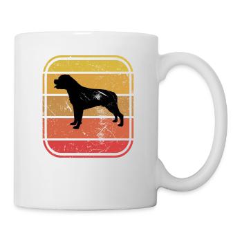 Rottweiler dog lover Retro vintage Gift idea - Tasse - Weiß - Rechts