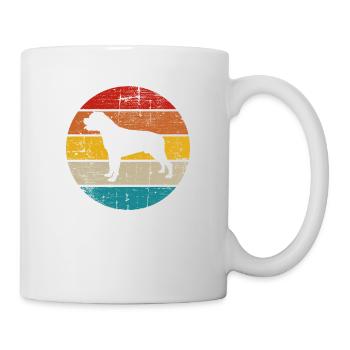 Rottweiler dog lover Retro vintage Gift idea - Tasse - Weiß - Rechts