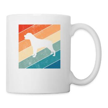 Rottweiler dog lover Retro vintage Gift idea - Tasse - Weiß - Rechts