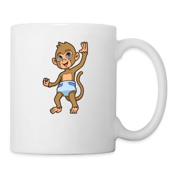 Kawaii Baby Monkey - Mug - white - Right