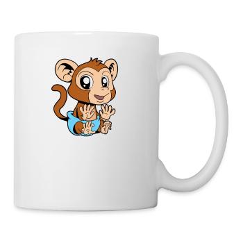 Kawaii Baby Monkey - Mug - white - Right