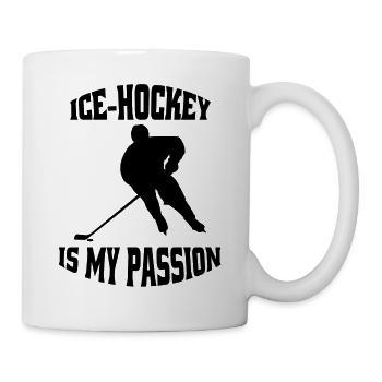 Eishockey Geschenk Eishockeyteam Wintersport - Tasse - Weiß - Rechts
