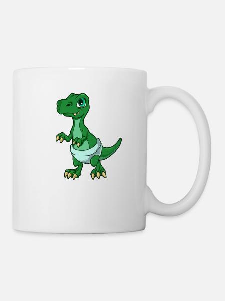 Kawaii Baby TREX - Tasse - Weiß