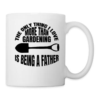 Gärtner Vater Geschenk Dad Garten Hobbygärtner - Tasse - Weiß - Rechts
