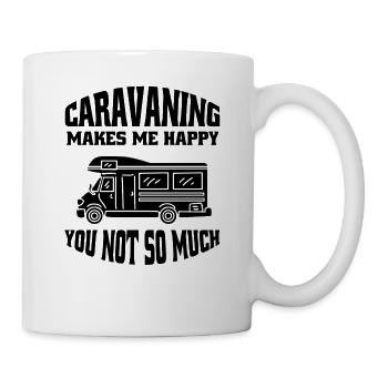 Camping-car Camp Camping Cadeau Camping Tentes Caravane - Mug blanc - blanc - Droite
