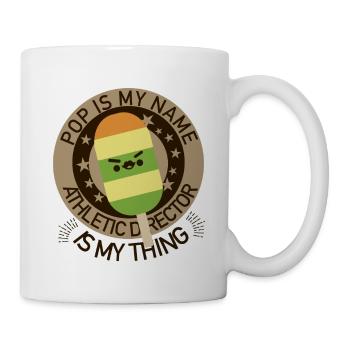 Pop Athletic Director Father funny pun Dad Joke - Mug - white - Right