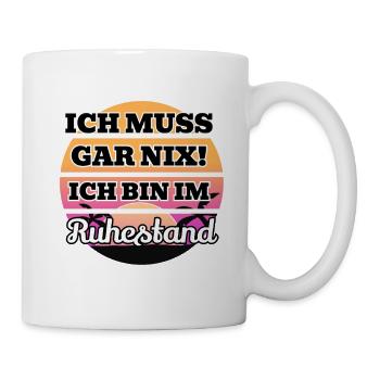 Ruhestand Retro Rentner Sprüche für Herren Damen - Mug - white - Right