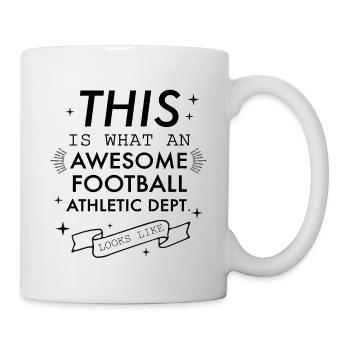 Super département athlétique de football humour drôle - Mug blanc - blanc - Droite