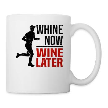 Marathon Läufer Laufsport Halbmarathon Wein - Tasse - Weiß - Rechts