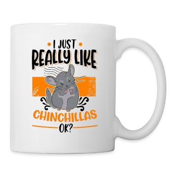I just really like Chinchillas, ok - Mug - white - Right