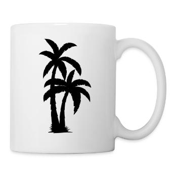 Palmen - Tasse - Weiß - Rechts