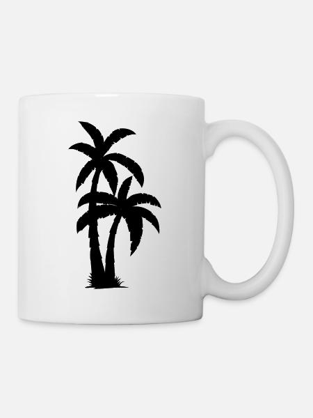 Palmiers - Mug blanc - blanc