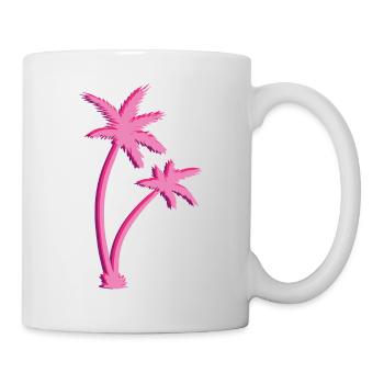 Palmen - Tasse - Weiß - Rechts